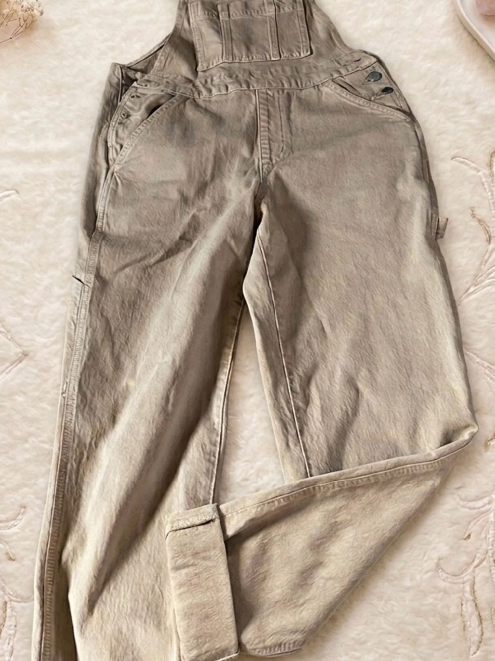 Casual Khaki Overalls